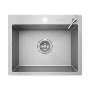 HansCoopper 5545BR Premium German-Made Square Sink with Brushed Finish
