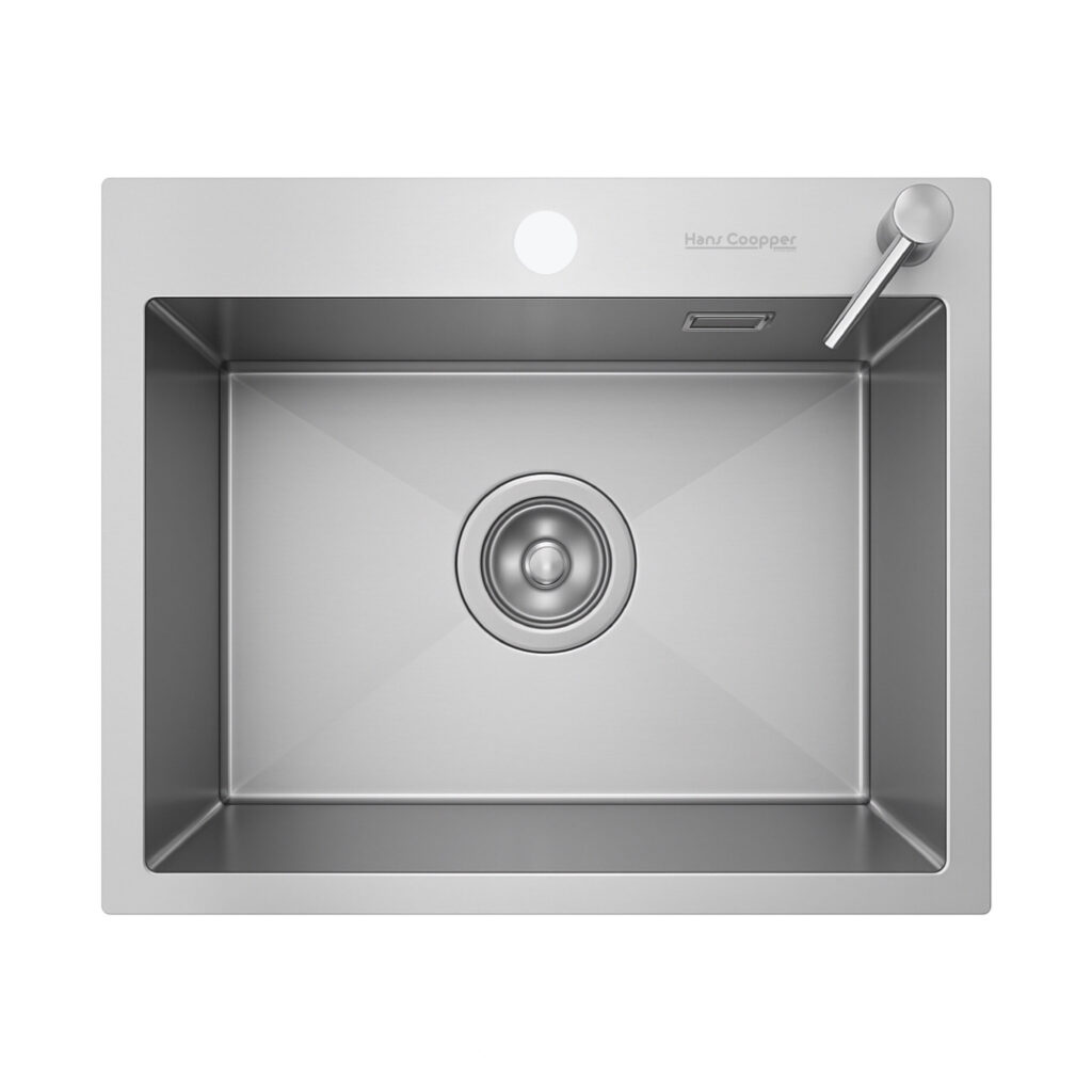 HansCoopper 5545BR Sink, Stainless Steel, Brushed