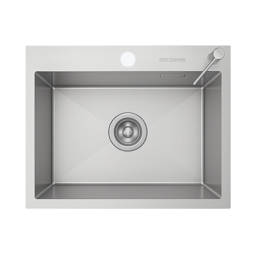 HansCoopper 6045BR Sink, Stainless Steel, Brushed