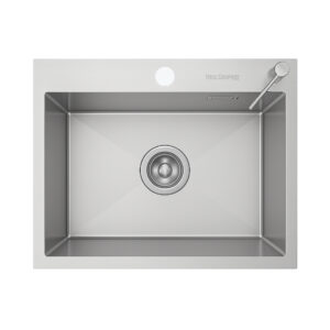 HansCoopper 6045BR Premium German-Made Square Sink with Brushed Finish