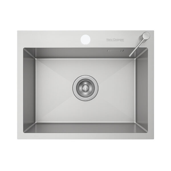 HansCoopper 6045BR Premium German-Made Square Sink with Brushed Finish