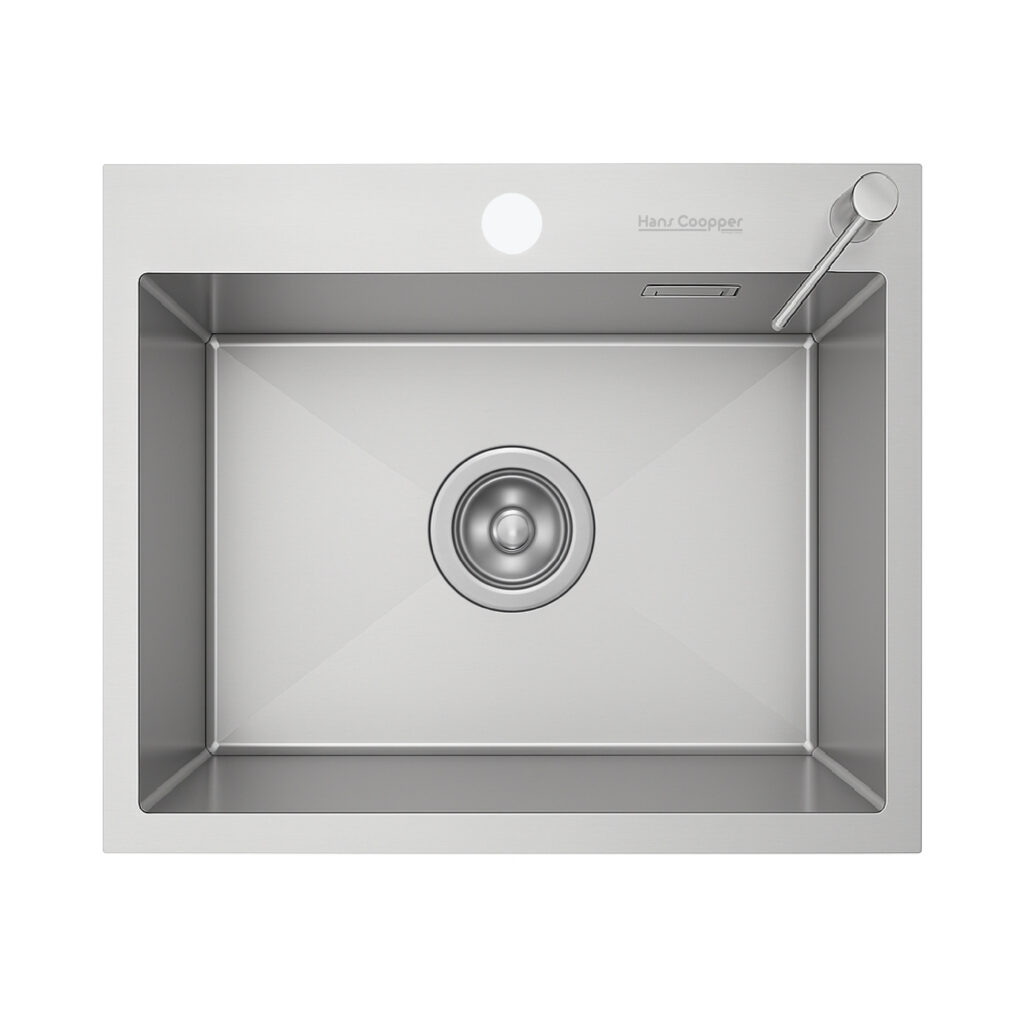 HansCoopper 6048BR Sink, Stainless Steel, Brushed