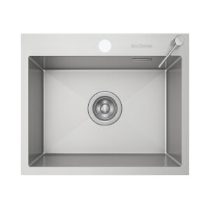 HansCoopper 6048BR Premium German-Made Square Sink with Brushed Finish