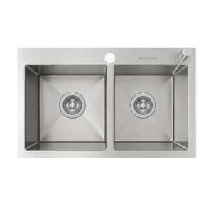 HansCoopper 8046DBR Premium German-Made Square Sink with Brushed Finish